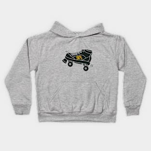 the 90s trend four-wheeled shoes Kids Hoodie